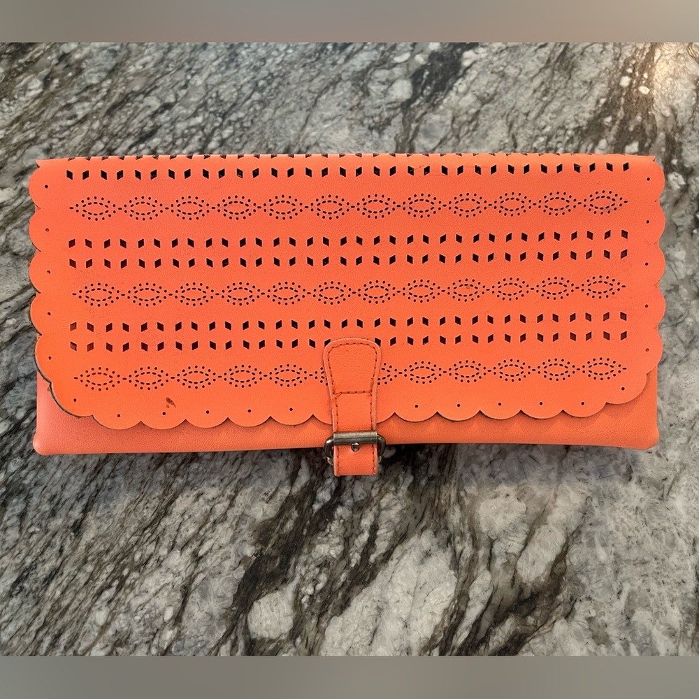 American Eagle Bright Orange Clutch